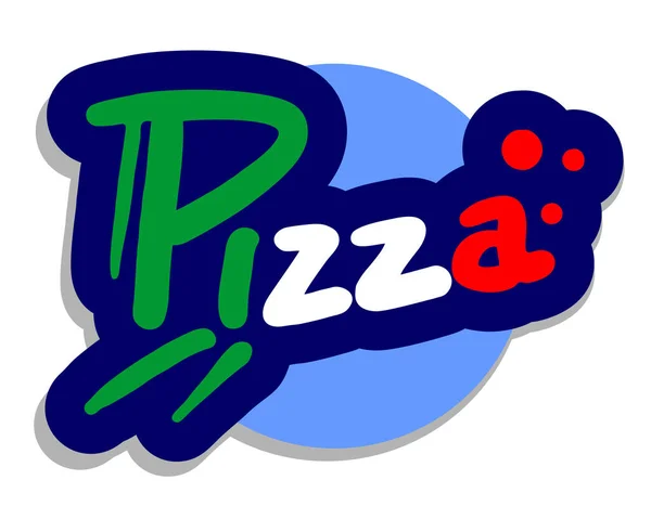 Pizza Ikon Vektor Illustration — Stock vektor