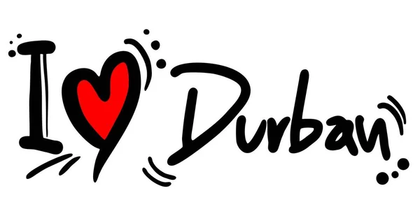 Durban Liefde Vector Illustratie — Stockvector