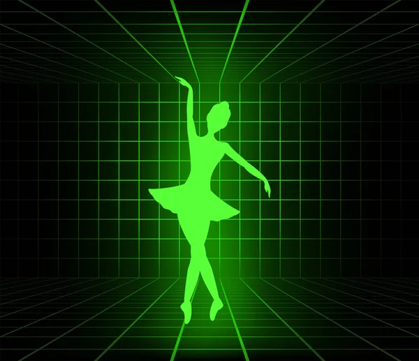 Verlichting Danser Vector Illustratie — Stockvector