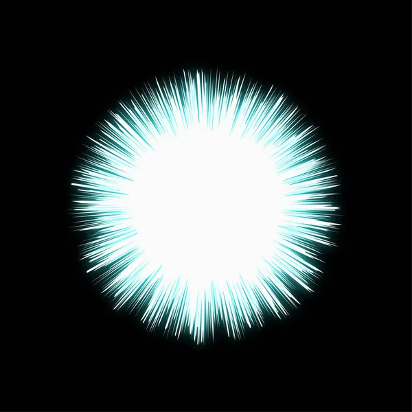 Explosion Licht Figur Vektor Illustration — Stockvektor