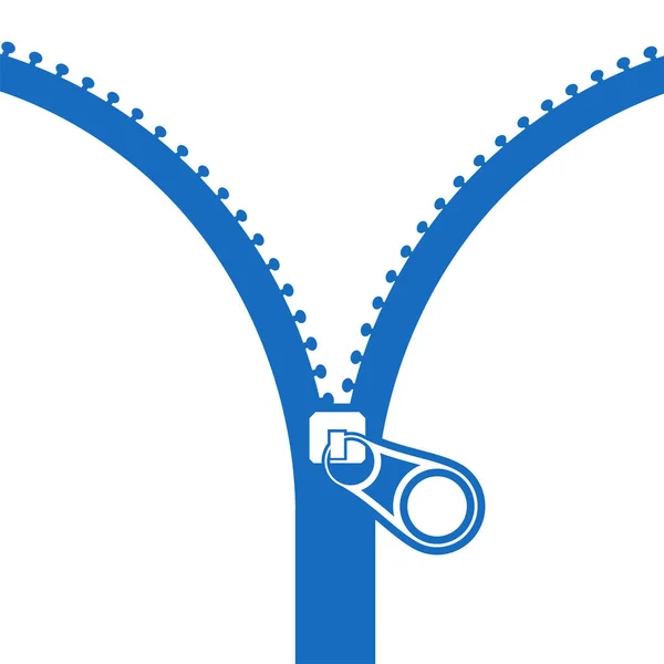 Fermuar Simgesi Vektör Illüstrasyonu — Stok Vektör