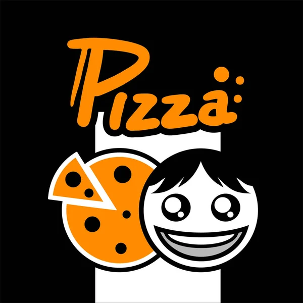Pizza Símbolo Vetor Ilustração — Vetor de Stock