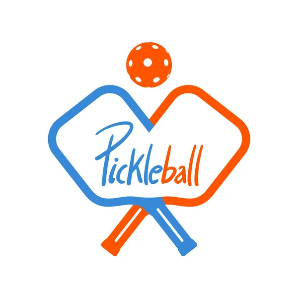 Pickleball Esporte Símbolo Vetor Ilustração — Vetor de Stock