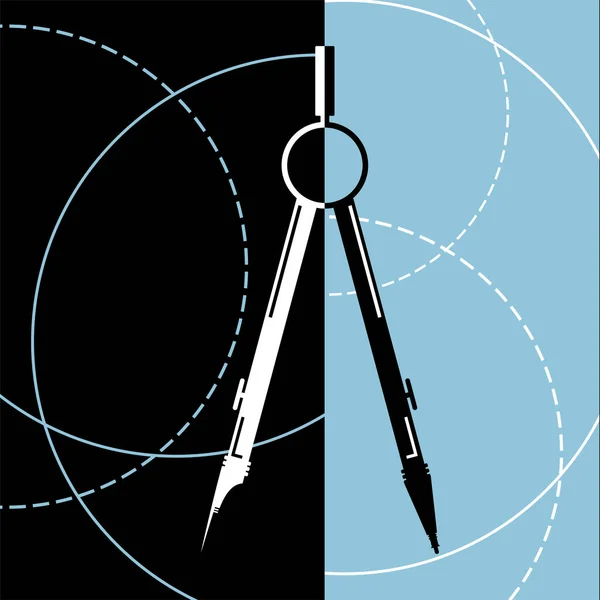 Ilustrace Vektoru Kompasu — Stockový vektor