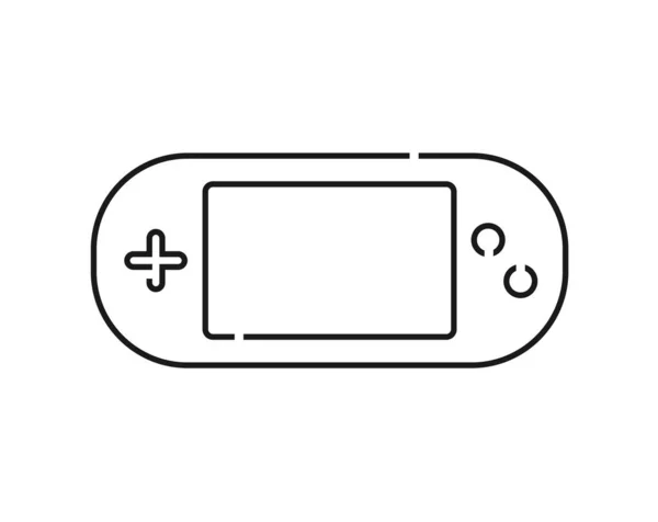 Taşınabilir Video Oyunu Konsol Vektör Illüstrasyonu — Stok Vektör