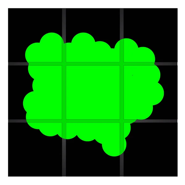 文本复制空间的绿色和黑色背景 — 图库矢量图片
