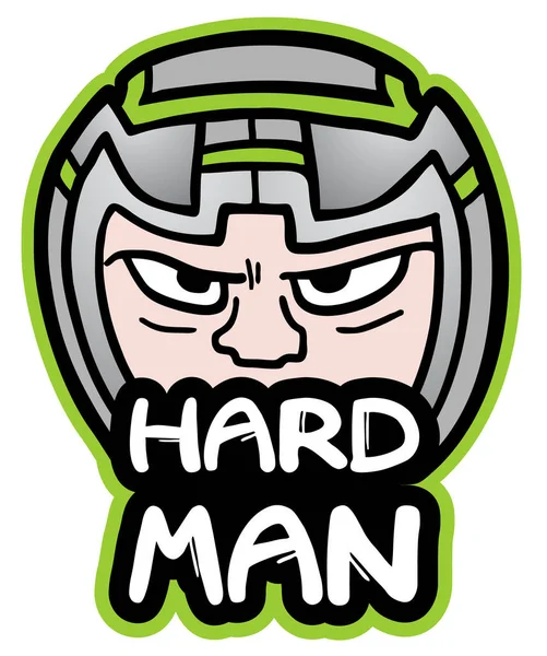 Hard Man Vector Illustratie — Stockvector