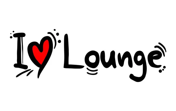 Lounge Muziek Liefde Vector Illustratie — Stockvector
