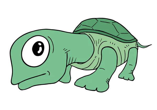 Смішна Черепаха Векторні Ілюстрації — стоковий вектор