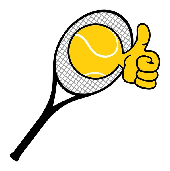 Játssz Tenisz Vektor Illusztráció — Stock Vector