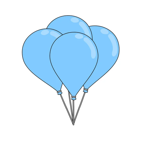飞行气球矢量图解 — 图库矢量图片