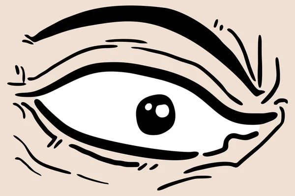 Vector Illustration Background Eye — стоковый вектор