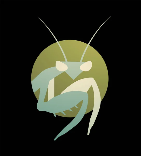 Mantis Symbol Vektor Illustration — Stock vektor