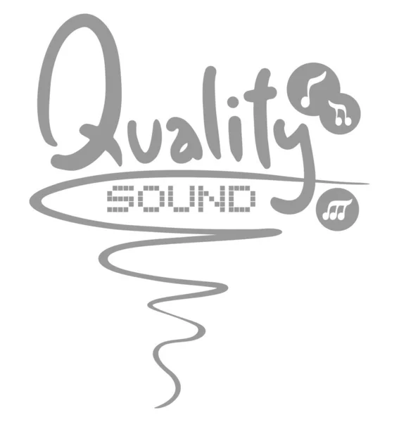 Quality Sound Vector Illustration — Stock Vector