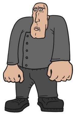 Forte man vektör illüstrasyonu 