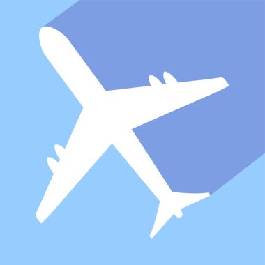 uçak işareti illüstrasyon vektör