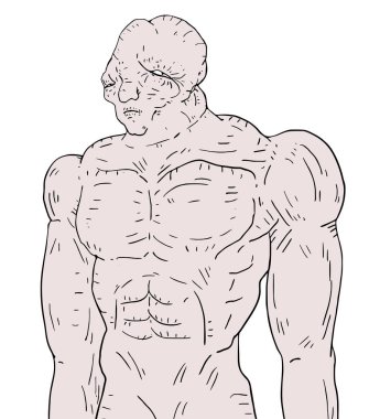 Yaratıcı yaratık vektör çizimi