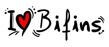 Bifinler vektör illüstrasyonunu severler