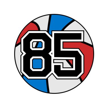 85 numaralı basketbol topu.