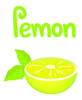 Limon etiketi vektör illüstrasyonu