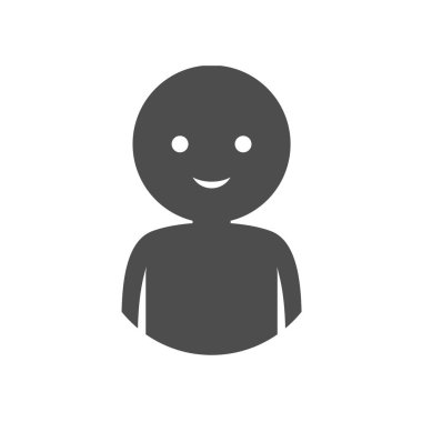 Gülen yüz tasarım vektör çizimi