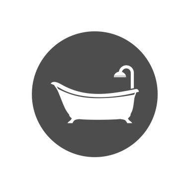 banyo ikonu vektör illüstrasyonu