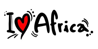 Afrika vektör illüstrasyonuna bayılıyorum.