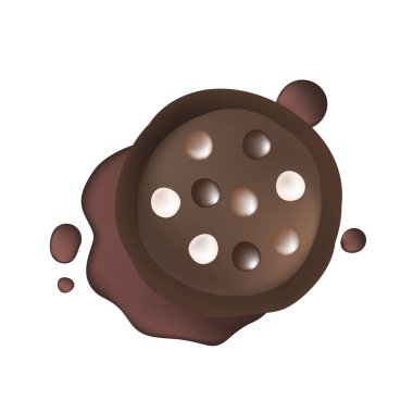 Lezzetli çikolatalı pasta çizimi