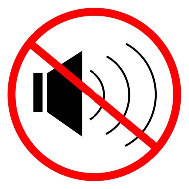 Ses simge yok. Vektör çizim