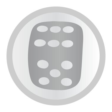 zar simgesi vektör illüstrasyonu