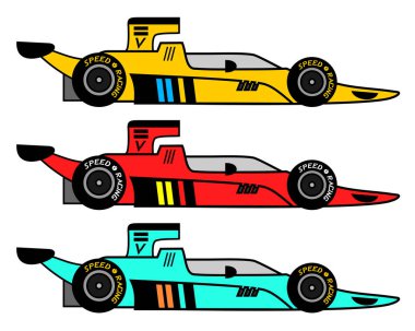 Spor araba vektör illüstrasyonu