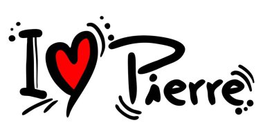 Aşk Pierre vektör illüstrasyonu