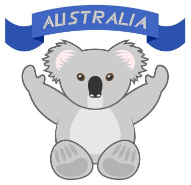 Avustralya vektör illüstrasyonuna hoşgeldiniz