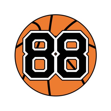 88 numaralı basketbol topu.
