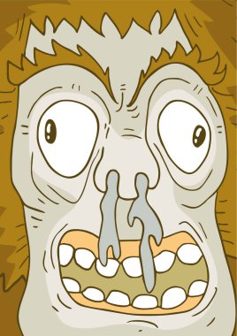 çizgi film canavar vektör çizimi