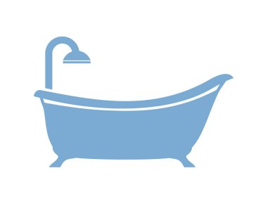 banyo ikonu vektör illüstrasyonu