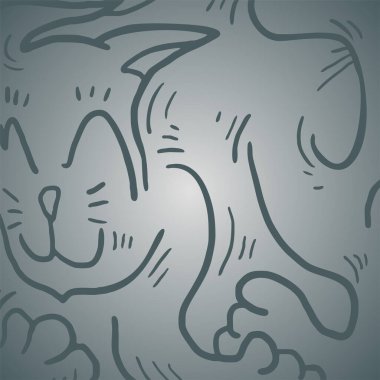 Nadir kedi vektör illüstrasyonu