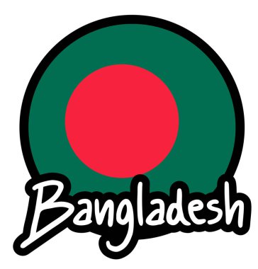 Bangladeş ikon vektör illüstrasyonu