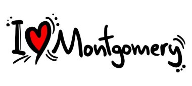 Montgomery aşk vektör illüstrasyonu