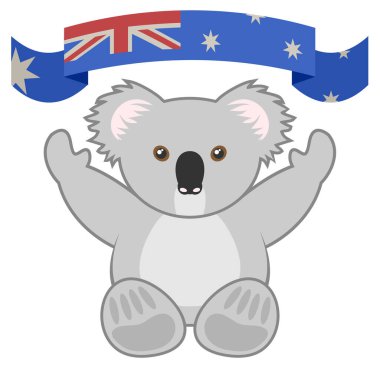 Simge koala vektör çizimi