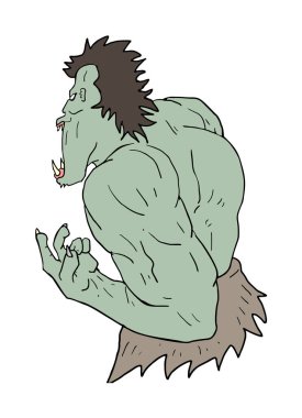 Yaratıcı yaratık vektör çizimi