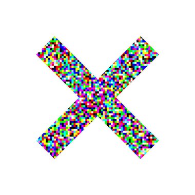 yaratıcı renkli çapraz vektör çizimi