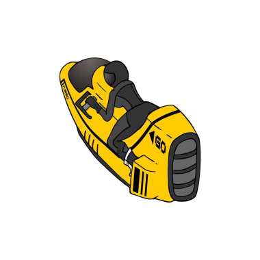 Gelecekçi motosiklet çizimi vektör illüstrasyonu