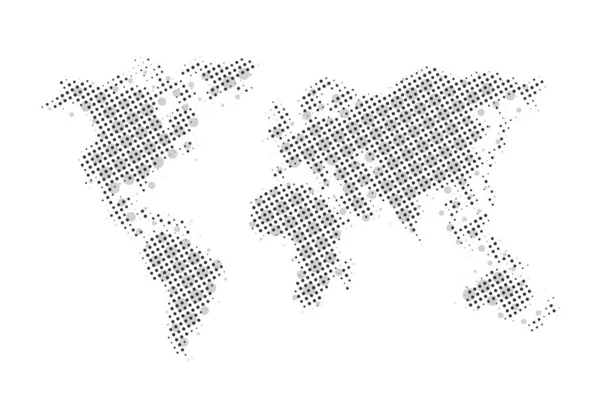 Creaive World Map Design — Stock Vector