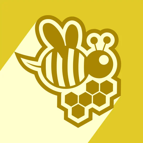 蜂蜜图标矢量插图 — 图库矢量图片