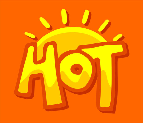 nice hot symbol vector illustration