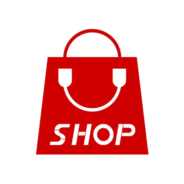 Shop Bag Icon Vector Illustration — Stock Vector