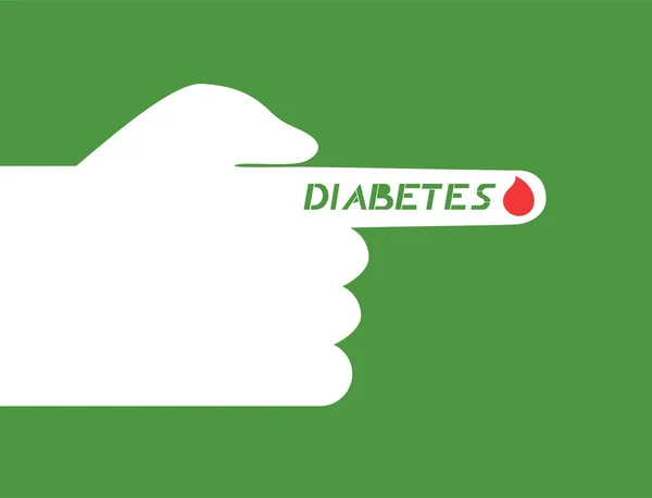 Icono Diabetes Vector Ilustración — Archivo Imágenes Vectoriales