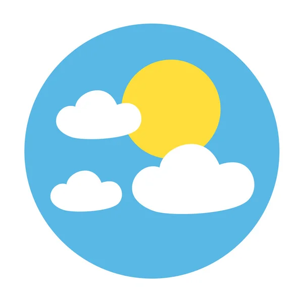 Sunny Day Symbol Vector Illustration — Stock Vector