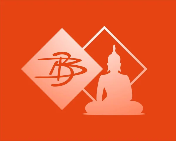 Icono Diseño Buddha — Vector de stock